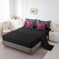thumbnail image 6 of Feelyou Romantic Rose Floral Twin Bedding Sets 7-Piece, Rustic Farmhouse Bedding Comforter Set, Teens Adult Women Girls Reversible Sheet Sets, Breathable Home Decor, 6 of 9
