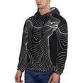 thumbnail image 3 of Sikiie Geometric Lines Dog Art Men's Hoodie, Essentials Hoodie, Sweatshirt, Pullover Hooded Sweatshirt for Men-X-Large, 3 of 7