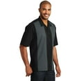 thumbnail image 4 of Port Authority Adult Male Men Elbow Sleeves Shirt Black/Stl Grey 4X-Large, 4 of 6
