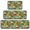 Rooster and Barn Red Pattern, variant on Rooster and Pumpkin Blue Pattern Kitchen Rugs Set Of 3, Non Slip Washable Kitchen Runner Rugs, Decorative Floor Mats for Sink Laundry and Home Use, 17"x30" + 17"x47" + 17"x59"