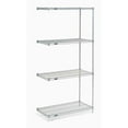 thumbnail image 2 of Nexel Poly-Z-Brite® 5 Tier Wire Shelving Add-On Unit, 48"W x 21"D x 63"H, 2 of 4