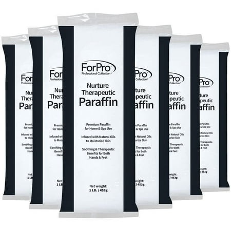 ForPro Nurture Paraffin Wax Refill Fragrance Free Non-Greasy Moisturizing for Soft & Healthy Skin 6 Lbs