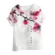thumbnail image 1 of Vestidos Casuales Para Mujer, Blusas De Mujer De Moda Blusa tipo túnica informal de lino con estampado de peces y botones de manga corta para mujer, 1 of 4