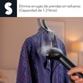 thumbnail image 2 of Plancha Vertical Profesional 2 Niveles De Presión Vaporizador De Ropa Pedestal Ajustable Con Gancho 360° 1.3lt Deodoriza Y Sanitiza Color Morado Signa, 2 of 7