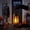 Black A, variant on Vintage Lantern Halloween Decoration, Hexagonal LED Hanging Night Light with LED Flickering Flameless Candle, Battery Powered Hanging Lanterns for Indoor Outdoor Garden Yard Home Decor