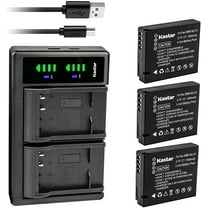 Kastar 3-Pack Battery and LTD2 USB Charger Replacement for Panasonic DMW-BCJ13 DMW-BCJ13E DMW-BCJ13PP Battery Panasonic DE-A81 DE-A81B, DE-A82 DE-A82B Charger Panasonic Lumix DMC-LX7GK, Lumix DMC-LX7K
