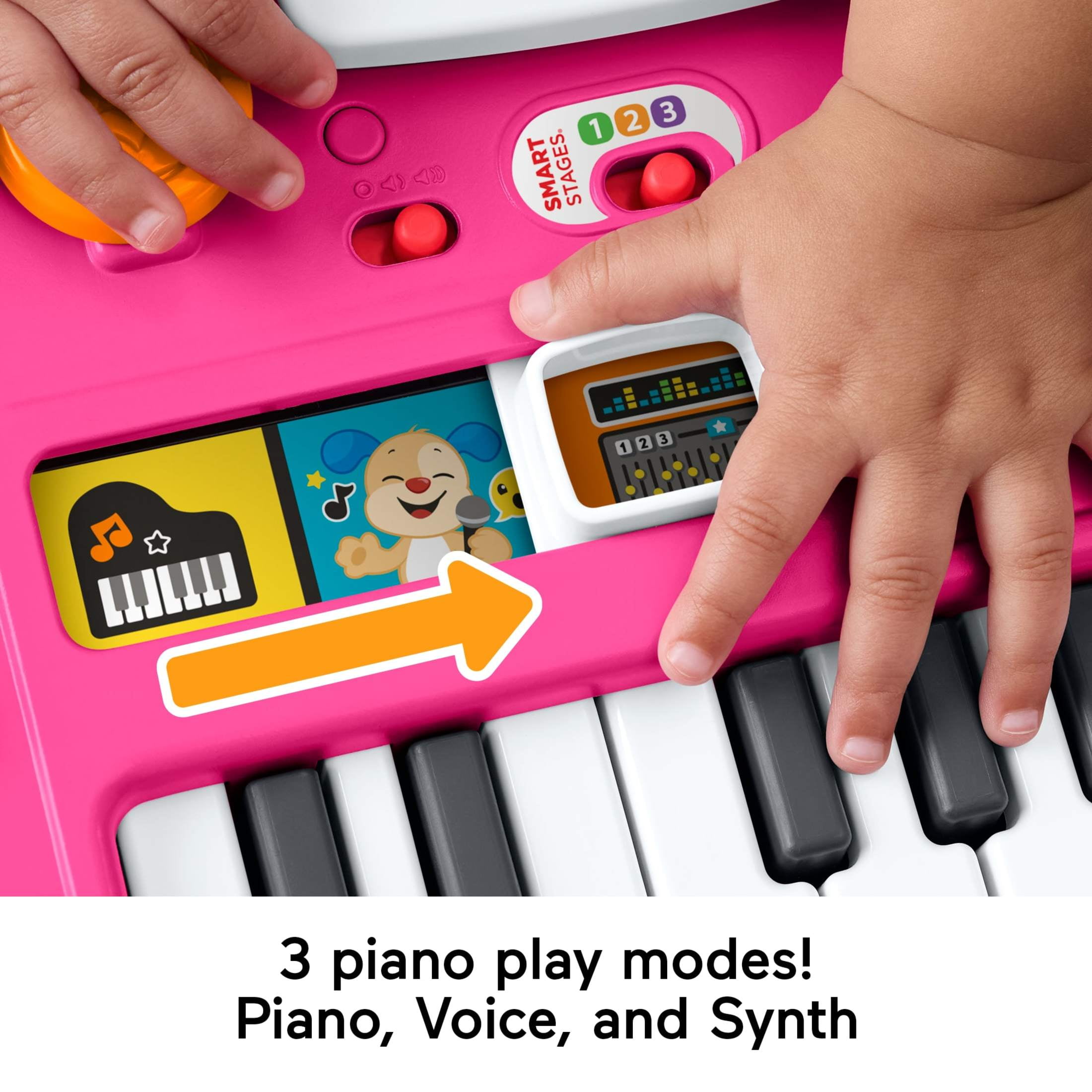 Fisher-Price Laugh & Learn Mix & Learn DJ Table, Pink Musical Learning Toy for Baby & Toddler