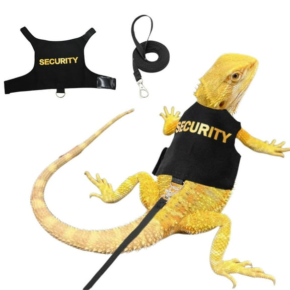 Bearded Dragon Clothes With Leash Set For Small Pig Apparel Outdoor Walking Training Harness Dog Chew Holder Dog Walking Bag 15 Ft Leash for Dogs Dog Owner Must Haves Dog Retractable Leash Heavy Duty