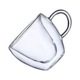 thumbnail image 1 of Taza de agua de viaje en forma de amor, vasos de jugo de fruta de alta resistencia, accesorios de borosilicato, vasos de regalo para beber café Utensilios de cocina En forma de corazón 150ml Bearachild HA062086-02B, 1 of 6