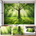 thumbnail image 5 of Prxcm Peel and Stick Canvas Wallpaper Forest Nature Tree Green Indoor Outdoor Art Wall Mural Decor Self Adhesive and Removable 100"x 144", 5 of 5