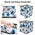 thumbnail image 4 of Lce Hockey Foldable Toy Storage Baskets, Storage Bins with Handle, 10.8"x10.5"x10.6", Large Capacity, 4 of 6