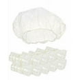 thumbnail image 4 of OMWAH 100 PCS Disposable Shower Caps Large Clear Waterproof Processing Conditioning Plastics Elastic Shower Cap For Kids, Girls, Travel, Spa, Hotel, and Home Use (100 PCS)…, 4 of 4