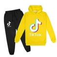 thumbnail image 1 of Tik Tok Ensemble à Capuche Pull Décontracté Chandail en Molleton 2 Pcs Mode Tik Tok Vêtements, 1 of 5