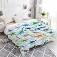 thumbnail image 5 of Types of Dinosaur Custom Name Blanket Gifts for Girls Boys Women - Super Soft Cozy Warm Throw Sheet for Couch Bed Sofa Office Decor All Season 50"x60" for Teens, 5 of 6