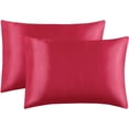 thumbnail image 1 of 2-Pack Satin Pillowcases for Hair and Skin,Satin Pillow Covers with Envelope Closure, 1 of 8
