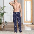 thumbnail image 2 of Logiee Star Dog Paw Print Pajama Pants for Men,Men’s Pajama Bottoms,Mens PJ Pants with Pockets & Button Fly-XX-Large, 2 of 6