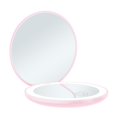 thumbnail image 1 of Espejo compacto WEIHJMXG espejo de bolsillo recargable 3,5 pulgadas rosa, 1 of 5