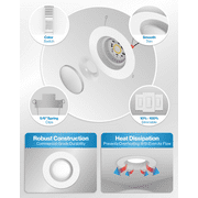 Sunco 12 Pack 6 Inch LED Can Lights, Retrofit Recessed Lighting, Smooth Trim, 965 LM, 13W (75W Equivalent), Selectable CCT 2700K/3000K/3500K/4000K/5000K, Dimmable, Damp Rated UL
