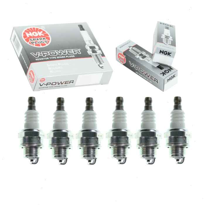 6 pc NGK 2218 V-Power Spark Plugs for 018-12718-200 2974 852 852-1 852ECO 852ECOS 852EZ 852S 92070-2115 E3.12 L8RTC L8RTF RCJ6Y W24MPR-U WSR4F Ignition Wire Secondary