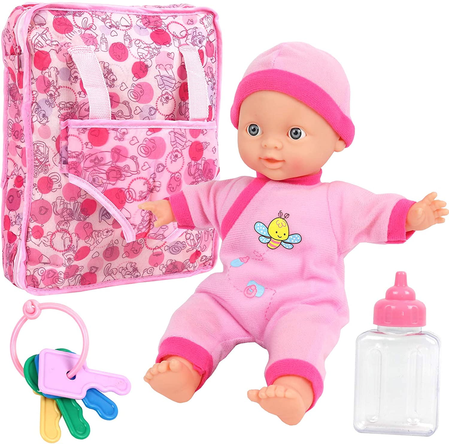 Doll Accessory for 43cm Baby New Born Doll 18 Inch Doll Backpack Bag 