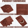 thumbnail image 4 of 24 Pcs Brown Microfiber Jewelry Pouch Pocket Cosmetic Bag Velvet Jewelry Flap Pouches Folding Envelope Bag for Earrings Bracelets Necklaces Packaging 3.78x3.54x0.1 Inch Brown, 4 of 9