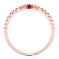 thumbnail image 4 of Statement Engagement Ring for Women - 0.5ct Simulated Pink Diamond in 14K Rose Gold Promise Ring, 4 of 6