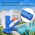 thumbnail image 3 of Filetarys Manual Pool Vacuum Head Brush, Cleaning Brush Easy Assembly Half Moon Strong Swimming Pool Vacuum Brush For Pond, 3 of 8