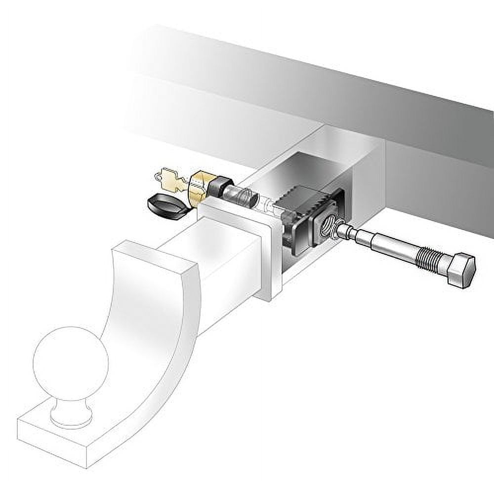 Quiet Ride Locking Tightening Hitch Pin; Anti-Rattle for Receiver Hitches, Bike Racks, or Boat Trailers; Silence the "clanking" noise that occurs while towing (25219)