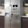 thumbnail image 1 of MAOWAPLG Adhesivo de pared para nevera de cocina, bonito adhesivo para nevera con cara feliz y deliciosa, pegatinas de vinilo para pared de nevera, bonita decoración para el hogar, 1 juego, 1 of 4
