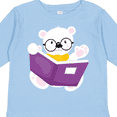 thumbnail image 4 of Inktastic Bear Going to School, Polar Bear, Cute Bear, Books Boys or Girls Long Sleeve Toddler T-Shirt, 4 of 5