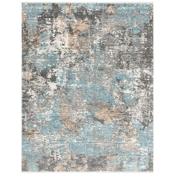 SAFAVIEH Shivan Aindreas Abstract Area Rug, Grey/Blue, 8' x 10'