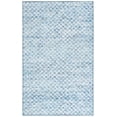 thumbnail image 2 of SAFAVIEH Malibu Lorenzo Geometric Polyester Machine Washable Area Rug, Grey/Aqua, 4' x 6', 2 of 13