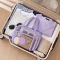 thumbnail image 5 of Mesh Shower Caddy Bag, Large 14 Inch Shower Caddy Organizer, Portable Purple Shower Tote for Gym Dorm Travel Bathroom Cosmetic and Toiletry Storage, 1 Pack, 5 of 5