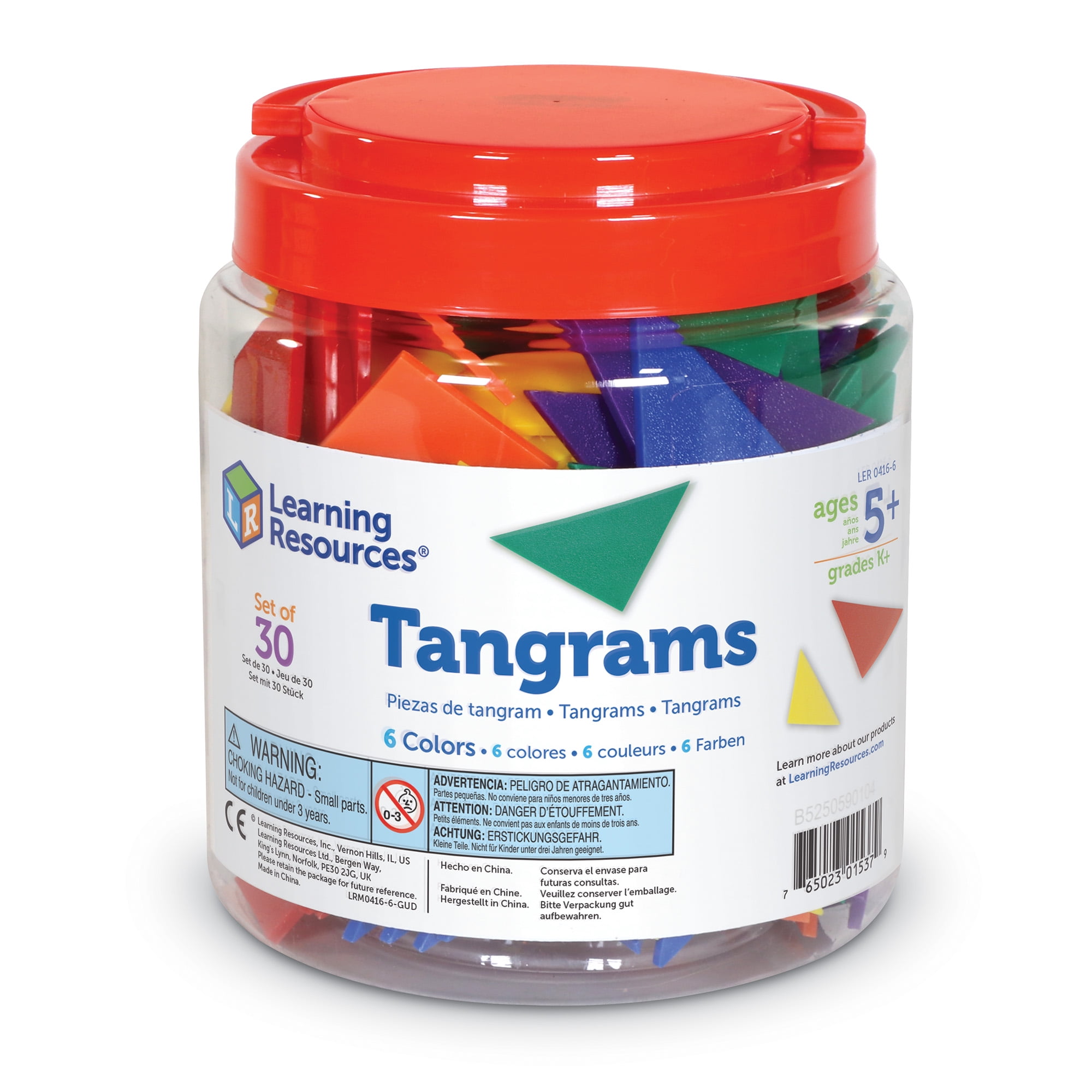 Classroom Pack Tangrams Set/30 6 Colors