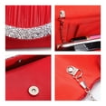 thumbnail image 4 of Dasein Women Satin Evening Bags Rhinestone Clutch Purses for Wedding Party Formal Dressy Handbag with Shoulder Chain, 4 of 7