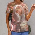 thumbnail image 6 of Butterfly Dancing Women's T-Shirt Short Sleeve T Shirts Tops Tee Ladies Loose T, 6 of 6