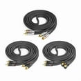 thumbnail image 2 of 30cm-10m 2RCA Male to 2RCA Male Stereo Audio Cable Cord Gold Plated Connectors Wire for Home Theater VCD/DVD Players, 2 of 10