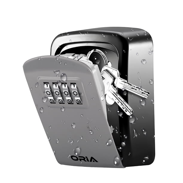 Key Lock Box, Key Lock Box Wall Mounted 4 Digit Combination Key Storage ...