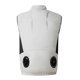 thumbnail image 4 of Camiseta sin mangas con cuello alto para hombre, color liso, a la moda, con parches, bolsillos y cremallera, blusa de poliéster con cuello alto para hombre., 4 of 9