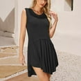 thumbnail image 6 of LYXSSBYX Casual Dresses for Women Women's Round Neck Color Matching Loose Fitting Dress European and American Fashion Women's Knitted Skirt, 6 of 9