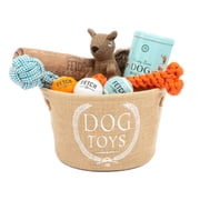 Harry Barker Plush Squirrel Squeaker Dog Toy, Brown, O/S