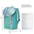 thumbnail image 5 of Lightweight Outdoor Backpack, KAUKKO Travel Casual Rucksack Laptop Daypack for 15"（6-11-Fairy bluegreen）, 5 of 5