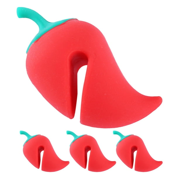 4 elevadores de tapa de olla de silicona a prueba de derrames para olla de sopa, elevador de tapa de olla resistente al calor, soporte para tapa de olla, tapón para hervir