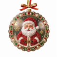 thumbnail image 2 of Acrylic Christmas Ornaments DIY Pearl Art Kits for Adults, Santa Claus Hanging Diamond Art Christmas Ornaments Set with Pearls, Special-Shaped Gems & Velvet Ribbon, Christmas Decor Craft, 2 of 7