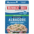 thumbnail image 3 of Bumble Bee Low Sodium Chunk White Albacore Tuna in Water, Wild Caught, Gluten Free, 16g Protein per Serving, Shelf Stable Pouch, 2.5 oz, 3 of 7