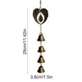 thumbnail image 3 of SLYNSHome Metal Wind Chimes Temple Wind Chime,Hanging Angel Wings Wind Chimes for Home Yard Outdoor Decoration, 3 of 6
