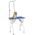 thumbnail image 1 of PawHut Foldable Pet Grooming Table for Dogs Cats Non-slip Surface, Blue, 1 of 10