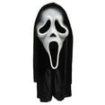 thumbnail image 1 of Masque Ghost Face pour adultes, blanc, accessoire de costume d’Halloween, par Fun World, 1 of 5
