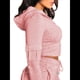thumbnail image 3 of Sudadera con Capucha y Cremallera para Mujer, Chaqueta Tipo Cárdigan Corto, Sudadera con Capucha, Top Informal de Larga. Rosa XXL, 3 of 8