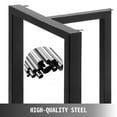 thumbnail image 3 of Metal Table Legs Dining Table Legs 28x24" T-Shape Desk Legs Set of 2 Rustic DIY, 3 of 9